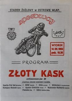 Program Złoty Kask Eliminacja D (14.09.1993) 