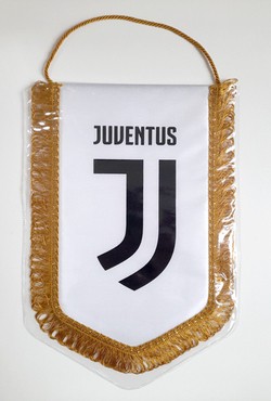 Proporczyk Juventus Turyn biały z herbem 28 cm (produkt oficjalny)