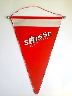 Proporczyk Reprezentacja Szwajcarii hokej na lodzie, duży (produkt oficjalny)