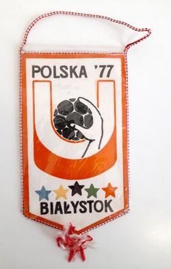 Proporczyk VII Akademickie Mistrzostwa Świata w piłce ręcznej Polska 1977 (Białystok)