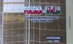 Zaproszenie Loża Honorowa Główna mecz Polska - Walia Eliminacje Mistrzostw Świata 2006 (07.09.2005) 