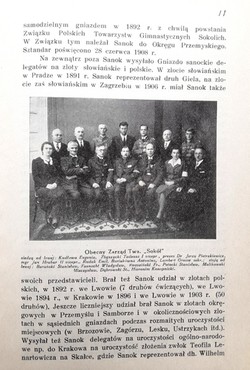 Zarys historii Tow. Gimnastycznego Sokół w Sanoku w 50-tą rocznicę jego istnienia (1939)