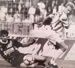 Zdjęcie prasowe mecz 1.FC Koeln - Waldhof Mannheim (25.8.1993) Andrzej Rudy