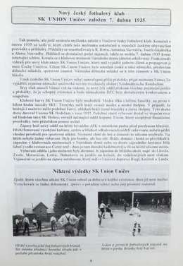 60 lat piłki nożnej w Unicovie 1935-1995 (Czechy)