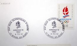 9 Kopert ze stemplami FDC XVI Zimowe Igrzyska Olimpijskie Albertville 1992 (Francja)