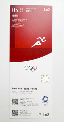 Bilet Letnie Igrzyska Olimpijskie Tokio 2020. Lekkoatletyka (04.08.2021)