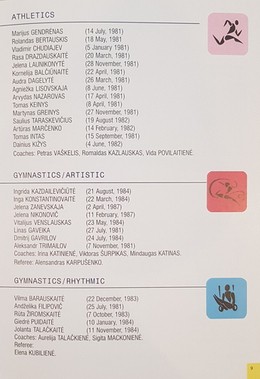 Delegacja Litwy na Światowe Igrzyska Młodzieży 1998 (Litwa)