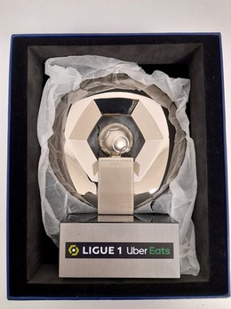 Duża replika trofeum mistrzostwo Ligue 1 (oficjalny produkt LFP) 19,5 cm