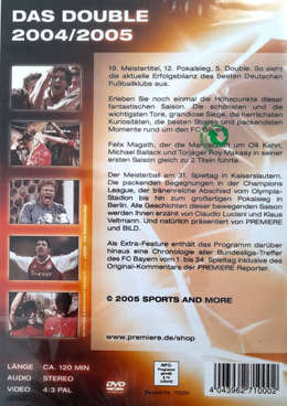 Film DVD Bayern Monachium. Dublet sezony 2004-2005 i 2005-2006 - 2 płyty (produkt oficjalny)