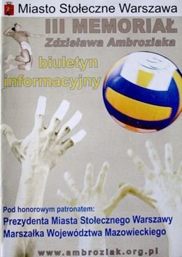 III Memoriał Zdzisława Ambroziaka. Biuletyn Informacyjny