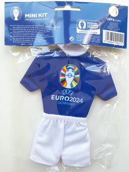 Mini koszulka zawieszka do auta. Reprezentacja Francji UEFA Euro 2024 (produkt oficjalny)