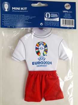 Mini koszulka zawieszka do auta. Reprezentacja Polski UEFA Euro 2024 (produkt oficjalny)