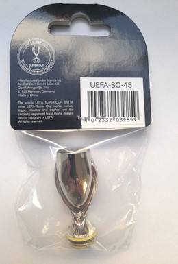 Miniatura replika trofeum Superpuchar Europy UEFA (produkt oficjalny)