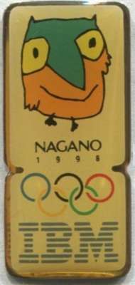 Odznaka IBM Sponsor Zimowe Igrzyska Olimpijskie Nagano 1998