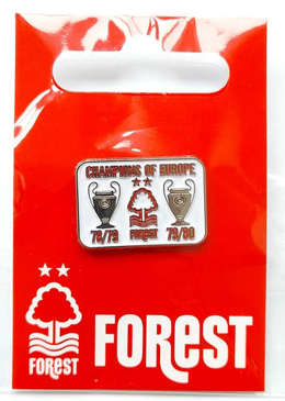 Odznaka Nottingham Forest Mistrzowie Europy 1978-79 i 1979-80 (produkt oficjalny)