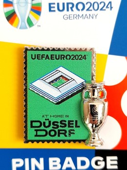 Odznaka miasto-gospodarz Düsseldorf UEFA Euro 2024 Niemcy (produkt oficjalny)