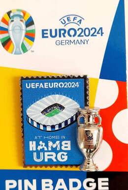 Odznaka miasto-gospodarz Hamburg UEFA Euro 2024 Niemcy (produkt oficjalny)