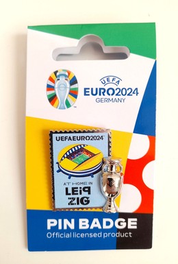 Odznaka miasto-gospodarz Lipsk UEFA Euro 2024 Niemcy (produkt oficjalny)