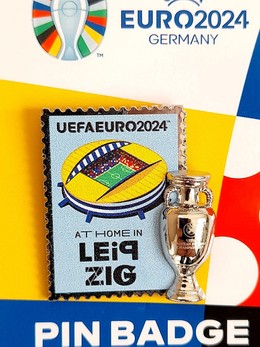 Odznaka miasto-gospodarz Lipsk UEFA Euro 2024 Niemcy (produkt oficjalny)