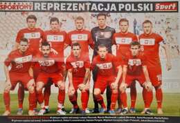 Plakat Reprezentacja Polski 2012, Jakub Błaszczykowski i Robert Lewandowski (Przegląd Sportowy)