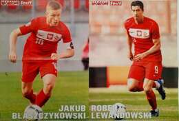 Plakat Reprezentacja Polski 2012, Jakub Błaszczykowski i Robert Lewandowski (Przegląd Sportowy)