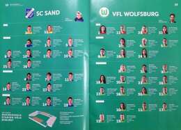 Program Finał Puchar Niemiec kobiet SC Sand 1946 - VfL Wolfsburg (27.5.2017) 