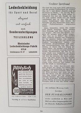 Program Irlandia - Niemcy mecz towarzyski (17.10.1951) - reprint