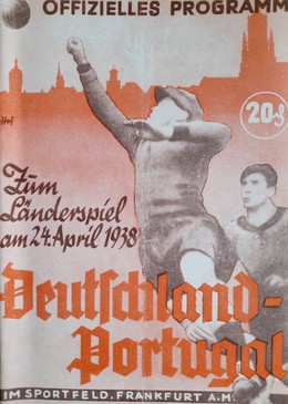 Program Niemcy - Portugalia mecz towarzyski (24.04.1938) - reprint