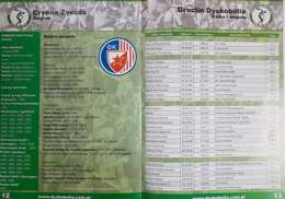 Program mecz Groclin Dyskobolia Grodzisk Wlkp. - FK Crvena Zvezda Belgrad, Puchar UEFA (20.9.2007)