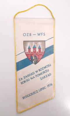 Proporczyk 50 lat Pomorski Okręgowy Związek Bokserski 1926-1976