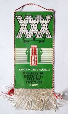 Proporczyk IV Międzynarodowe Zawody Kulturystyczne Grand Prix Łódź 1987