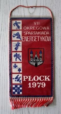 Proporczyk VII Okręgowa Spartakiada Energetyków Płock 1979
