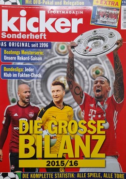 Skarb Kibica Bundesliga - wielki bilans sezonu 2015/2016 (magazyn Kicker)